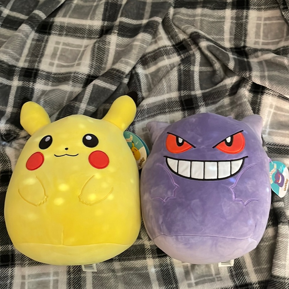 !NEW LIMITED! 10” Pikachu & Gengar Squishmallow x Pokémon
